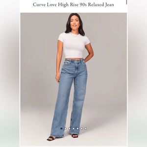 Abercrombie Curve Love High Rise 90s Relaxed Jean